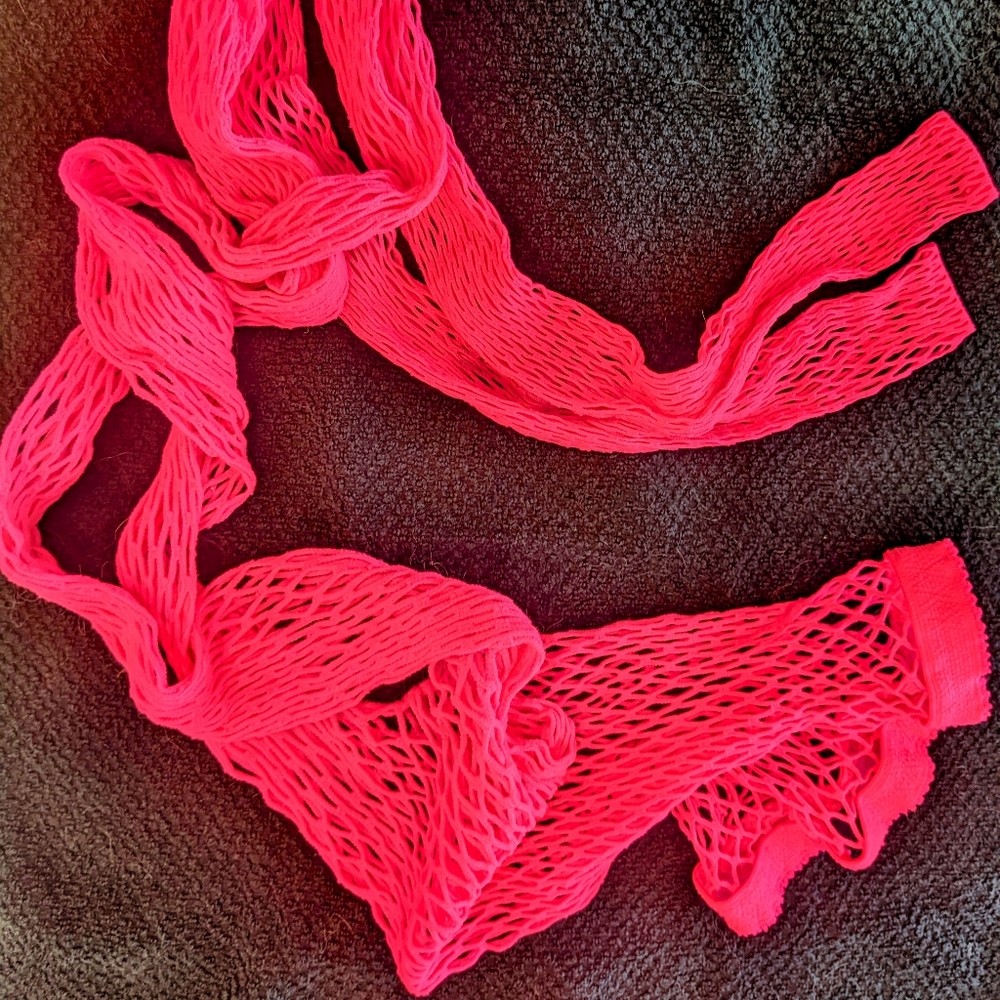 Hot Pink Fishnets - Picture 5 of 7